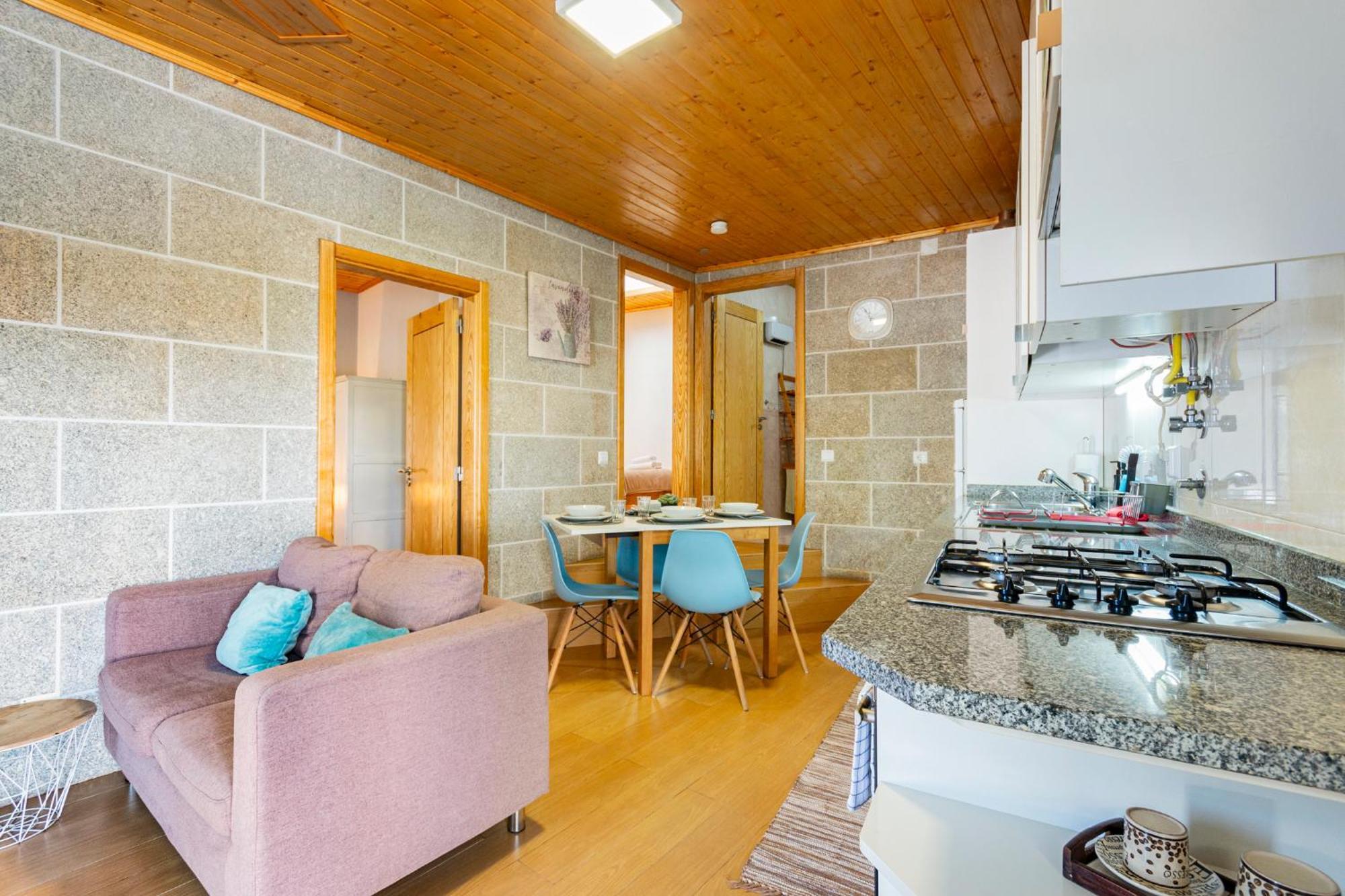 Casa Rustica T2 Com Salamandra E Cozinha - Seia - Serra Da Estrela - Casa Do Loureiro II المظهر الخارجي الصورة